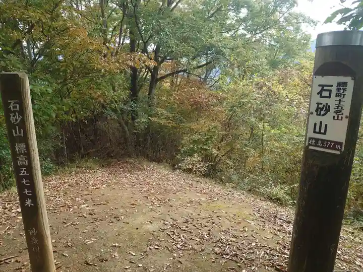 大明神山の祠の周辺