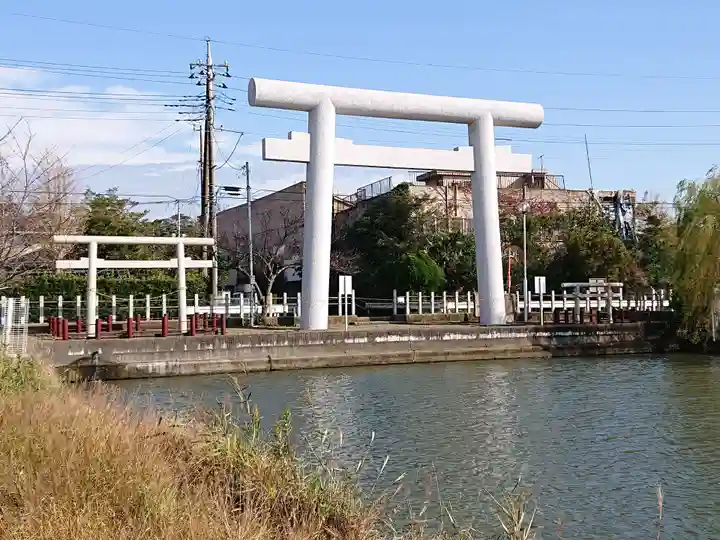息栖神社の鳥居