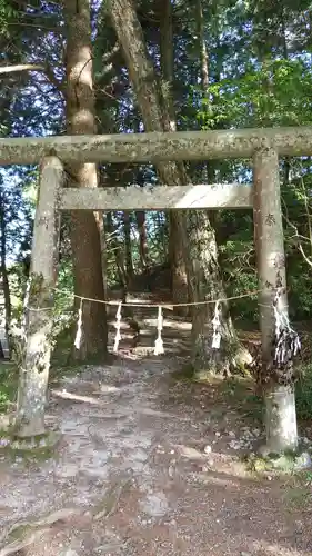 阿智神社前宮の鳥居