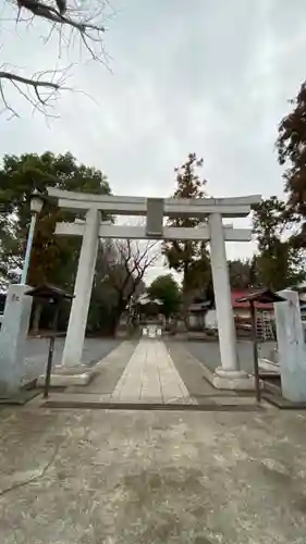 山王稲穂神社の鳥居