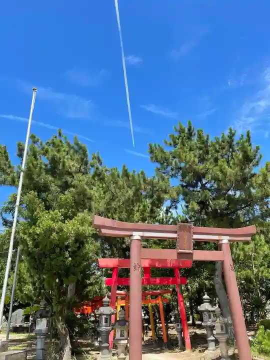 江島若宮八幡神社の鳥居