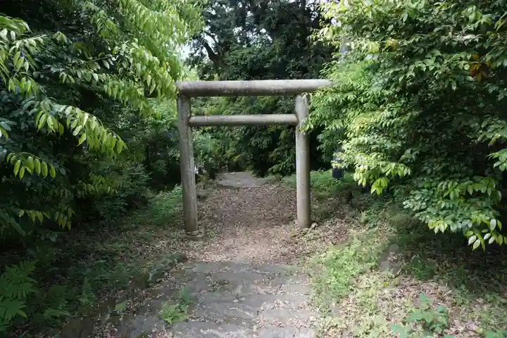 蚕影神社の鳥居