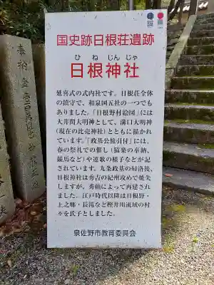 日根神社の{uncategorized: "未分類", other: "その他", undefined: "問題あり", building: "その他建物", grave: "お墓", sacred_gate: "鳥居", guardian: "狛犬", statue: "像", buddha: "仏像", history: "歴史", nature: "自然", garden: "庭園", animal: "動物", pagoda: "塔", temizu: "手水舎", mountain_gate: "山門・神門", sanctuary: "本殿・本堂", subordinate: "末社・摂社", art: "芸術", scenery: "景色", jizo: "地蔵", ema: "絵馬", goshuin: "御朱印", omikuji: "おみくじ", items: "授与品その他", amulet: "お守り", goshuincho: "御朱印帳", eats: "食事", festival: "お祭り", votive_dance: "神楽", shichigosan: "七五三参", wedding: "結婚式", experience: "体験その他", initially: "初詣", around: "周辺", anti_infection: "感染症対策"}