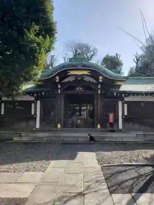 白金氷川神社の本殿・本堂