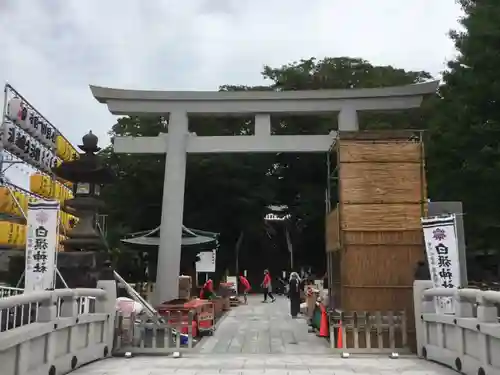 白旗神社の鳥居