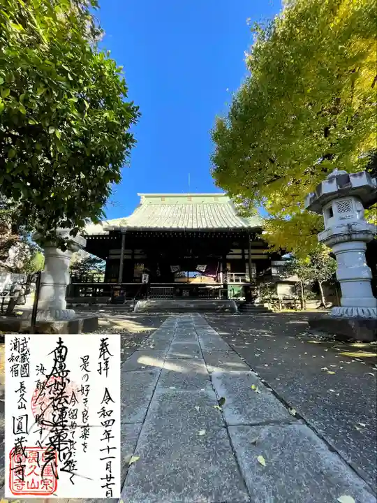 圓蔵寺の御朱印