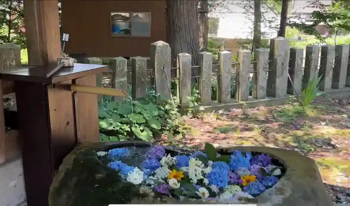 飯笠山神社の手水舎