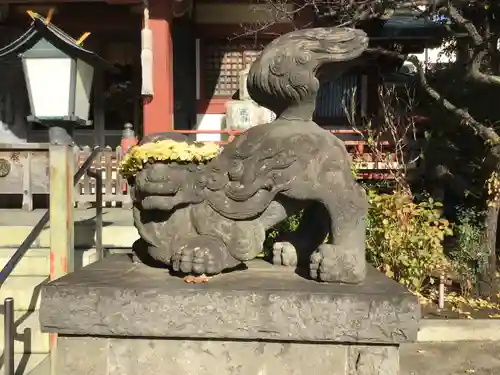 千住本氷川神社の狛犬