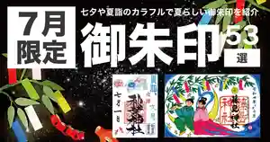 【2022年・全国版】7月の限定御朱印53選！七夕や夏詣のカラフルで夏らしい御朱印を紹介