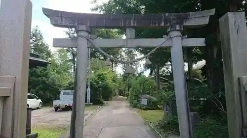 大木白山社の鳥居