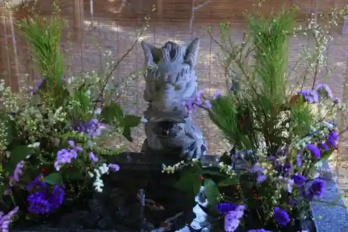 滑川神社 - 仕事と子どもの守り神の手水舎