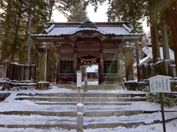 有明山神社の山門・神門