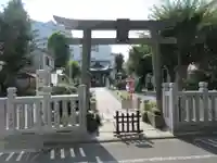 高田氷川神社の鳥居