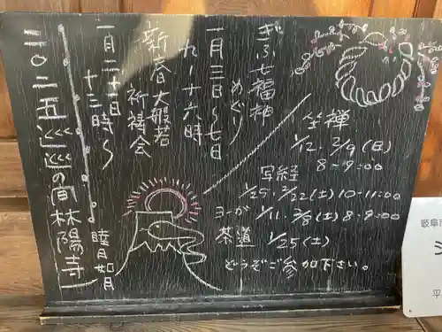 林陽寺の体験その他