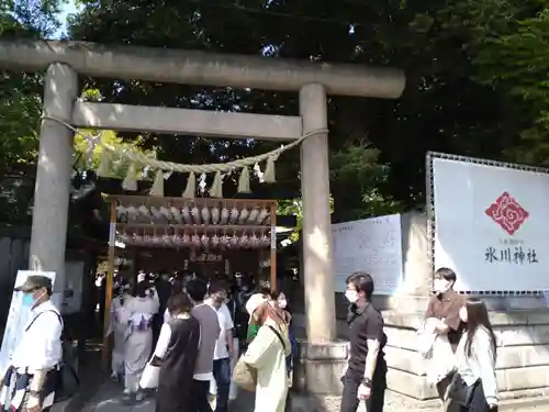 川越氷川神社の鳥居