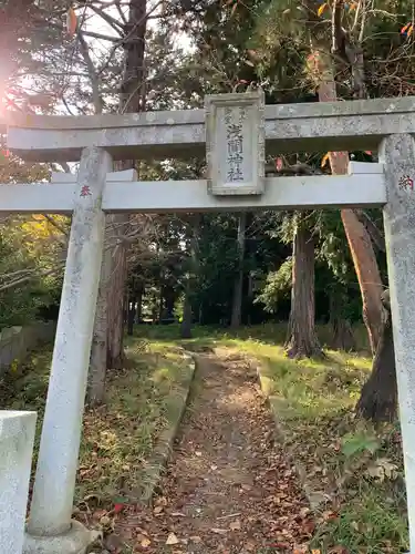 冨士御室浅間神社の鳥居