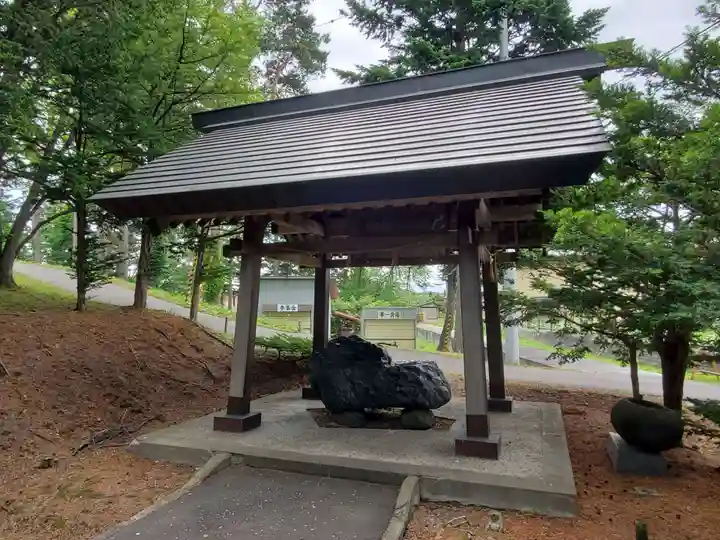 東神楽神社の手水舎