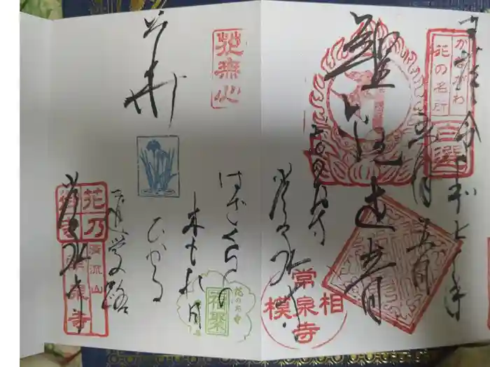 常泉寺の御朱印
