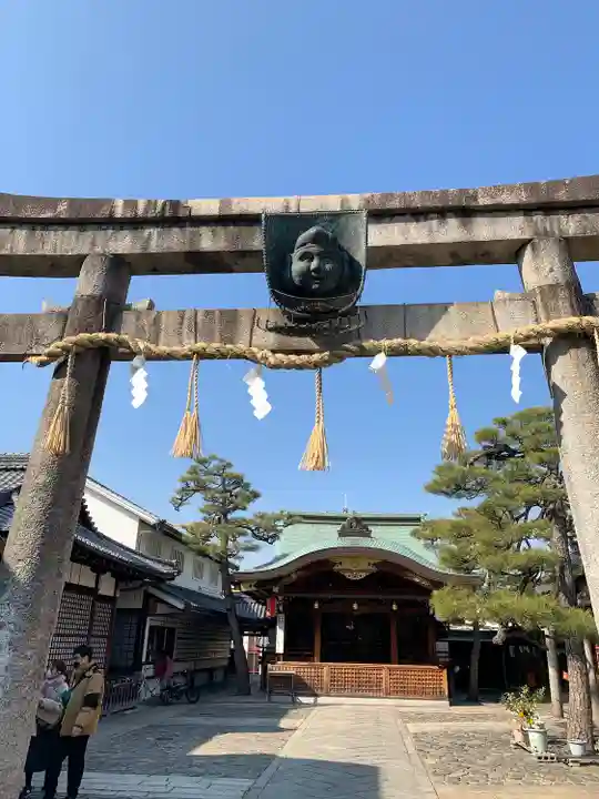 京都ゑびす神社の鳥居