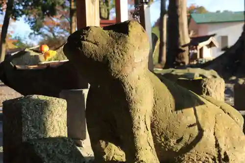 阿久津「田村神社」（郡山市阿久津町）旧社名：伊豆箱根三嶋三社の狛犬