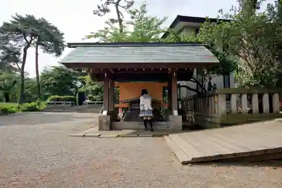 埼玉縣護國神社の手水舎