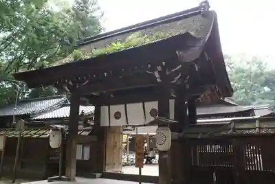 河合神社(鴨川合坐小社宅神社)の山門・神門