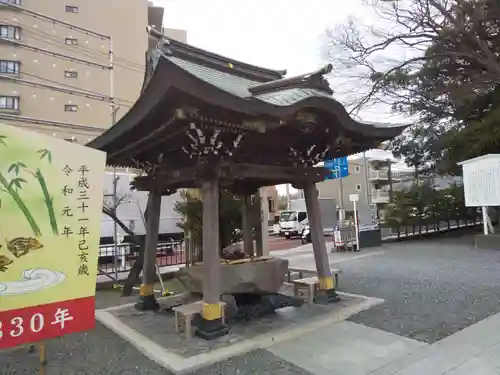 白旗神社の手水舎