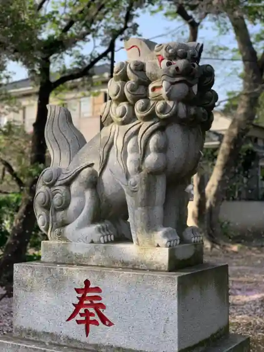 譽田八幡神社の狛犬