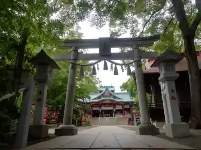 多摩川浅間神社の鳥居