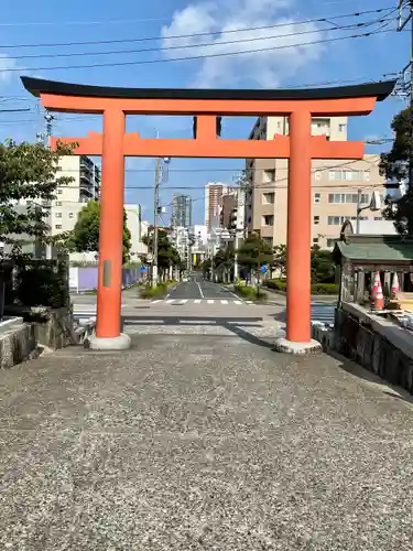 五社神社　諏訪神社の鳥居