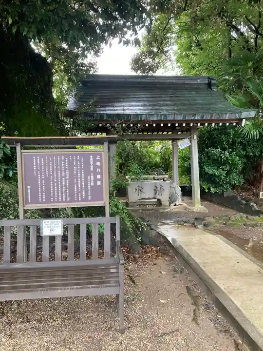 上地八幡宮の手水舎