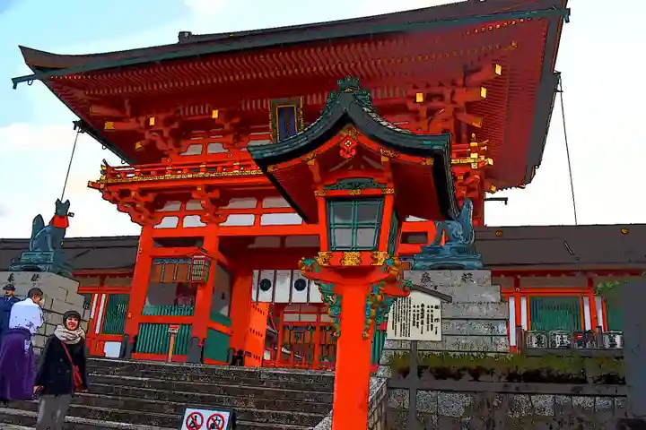 伏見稲荷大社の山門・神門