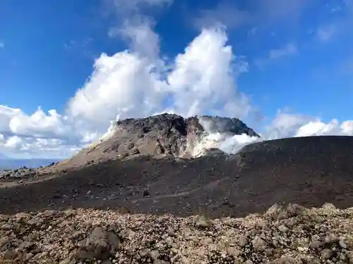 樽前山奥宮の景色