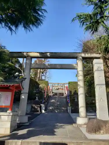 中野沼袋氷川神社の鳥居