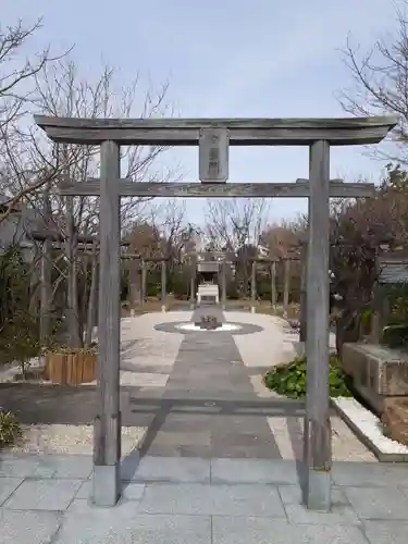 鉄道神社の鳥居