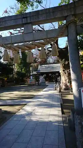 新田神社の鳥居