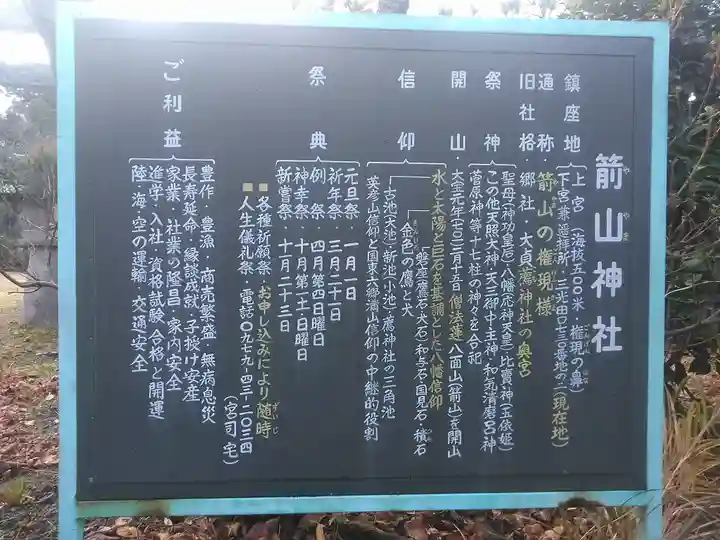 箭山神社下宮の歴史