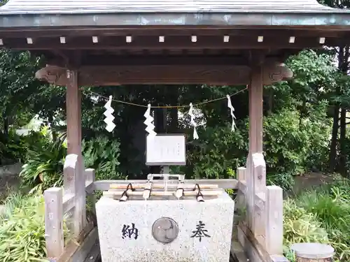 立川熊野神社の手水舎