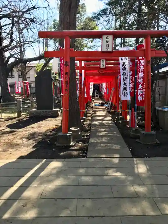 鬼子母神堂 (法明寺)の鳥居