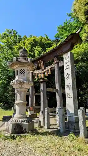 下総国三山　二宮神社の鳥居