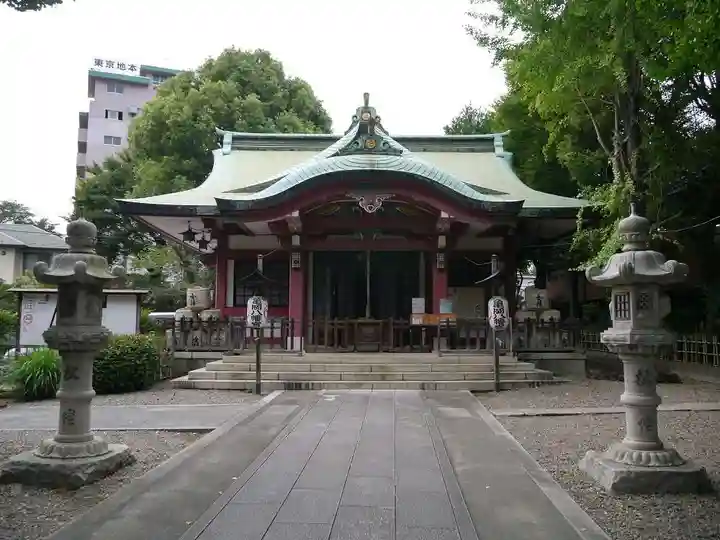 市谷亀岡八幡宮の本殿・本堂