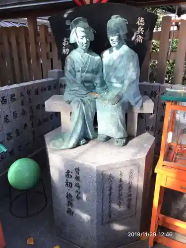 露天神社（お初天神）の像