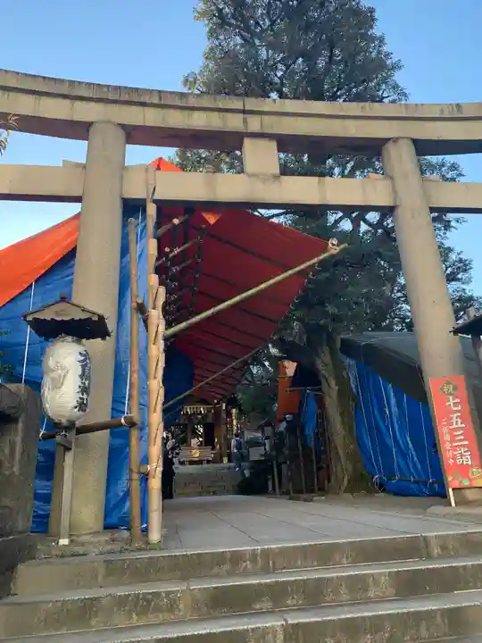大鳥神社の鳥居