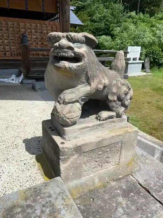 相馬妙見宮 大上川神社の狛犬