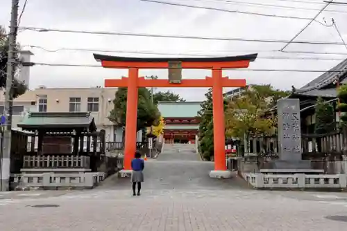 五社神社　諏訪神社の鳥居