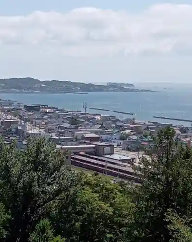 虻田神社の景色