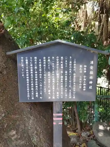 浦安稲荷神社の歴史