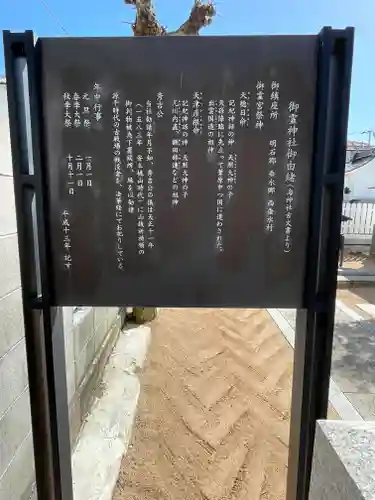 垂水御霊神社の歴史