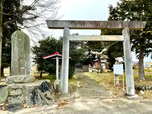 中川八劔神社の鳥居