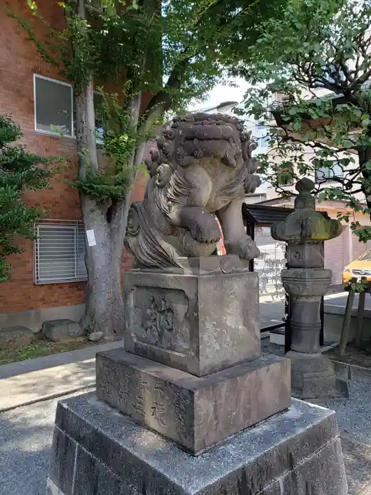 穏田神社の狛犬
